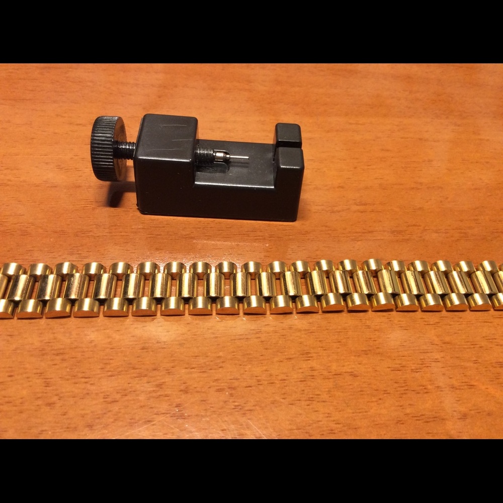 Mens "Dexter" 18K Real Gold Plated Link Bracelet